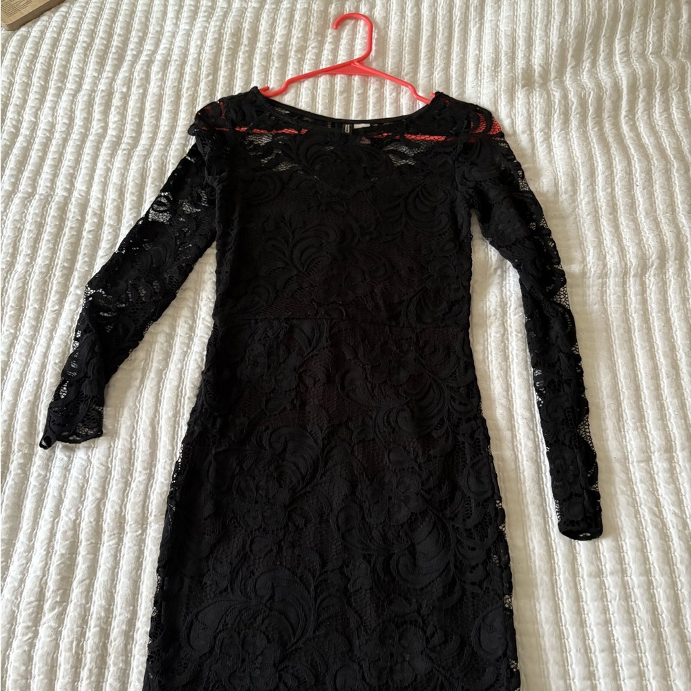Elegant Black Lace Dress